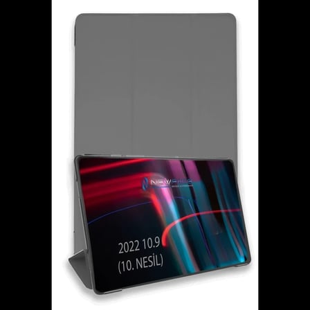 Apple iPad 2025 10.9 10.nesil (A16) Kılıf Tablet Smart Kılıf - Koyu Gri