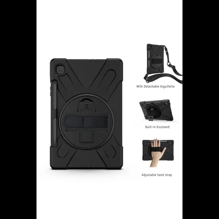 Samsung Galaxy P610 Tab S6 Lite 10.4 Kılıf Amazing Tablet Kapak - Siyah