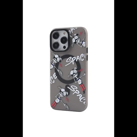 Apple iPhone 13 Pro Kılıf Apollo Magneticsafe Desenli Kapak - Apollo Siyah - 3
