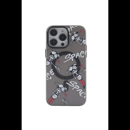 Apple iPhone 13 Pro Kılıf Apollo Magneticsafe Desenli Kapak - Apollo Siyah - 3