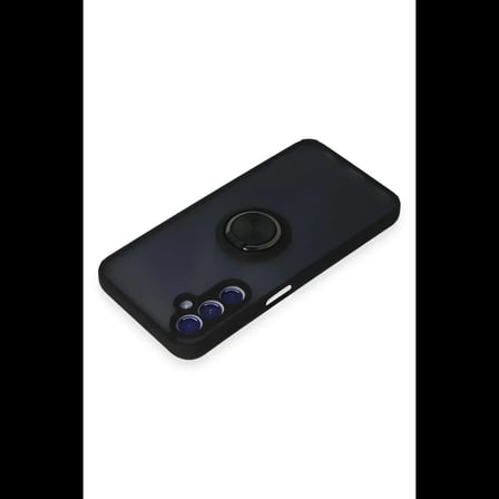 Samsung Galaxy M34 5G Kılıf Montreal Yüzüklü Silikon Kapak - Siyah