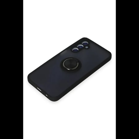 Samsung Galaxy M34 5G Kılıf Montreal Yüzüklü Silikon Kapak - Siyah