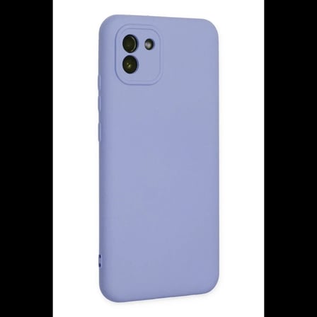 Samsung Galaxy A03 Kılıf Nano içi Kadife Silikon - Lila