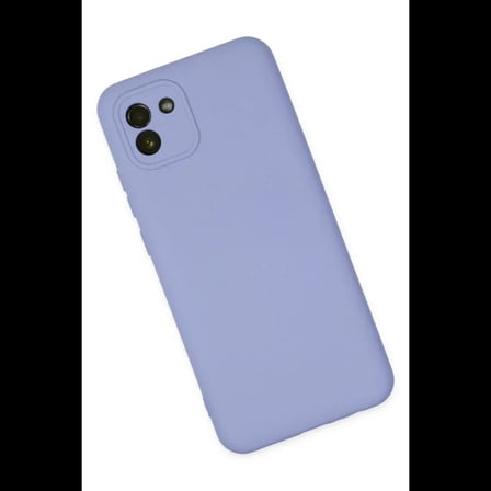 Samsung Galaxy A03 Kılıf Nano içi Kadife Silikon - Lila
