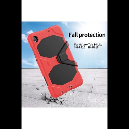 Samsung Galaxy P610 Tab S6 Lite 10.4 Kılıf Griffin Tablet Kapak - Kırmızı