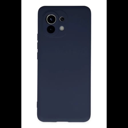 Xiaomi Mi 11 Kılıf Nano içi Kadife Silikon - Lacivert