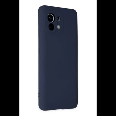 Xiaomi Mi 11 Kılıf Nano içi Kadife Silikon - Lacivert