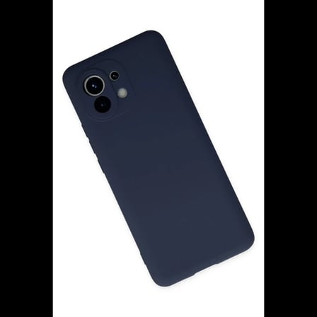 Xiaomi Mi 11 Kılıf Nano içi Kadife Silikon - Lacivert