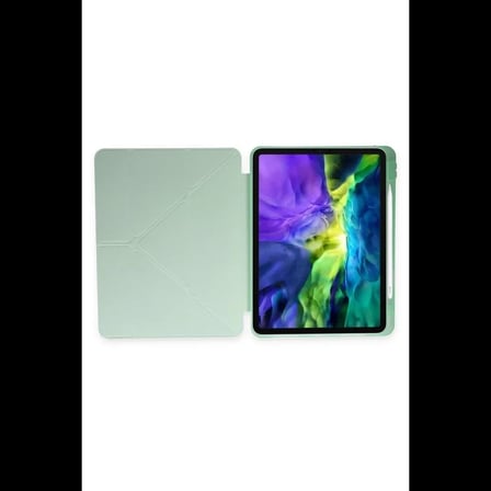Apple iPad Air 4 10.9 Kılıf Kalemlikli Mars Tablet Kılıfı - Açık Yeşil