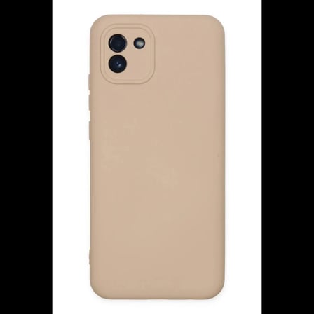 Samsung Galaxy A03 Kılıf Nano içi Kadife Silikon - Pudra