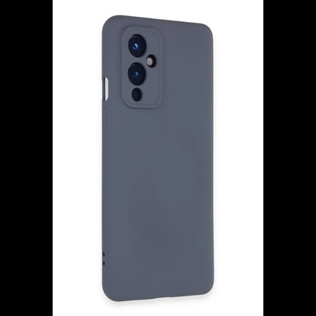 One Plus 9 Kılıf Nano içi Kadife Silikon - Gri