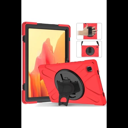 Samsung Galaxy T500 Tab A7 10.4 Kılıf Amazing Tablet Kapak - Kırmızı