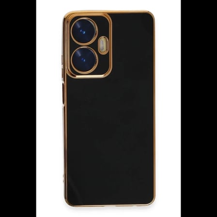 Realme C55 Kılıf Volet Silikon - Siyah