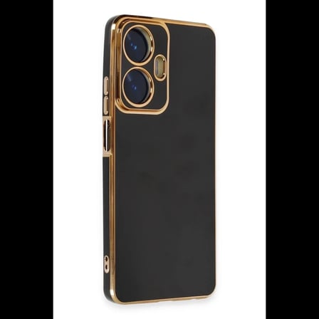Realme C55 Kılıf Volet Silikon - Siyah