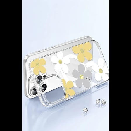 Joko Apple iPhone 14 Floral Magsafe Kapak - Beyaz