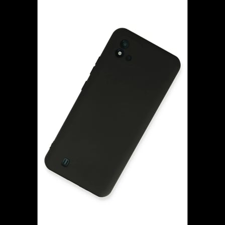 Realme C11 2021 Kılıf Nano içi Kadife Silikon - Siyah