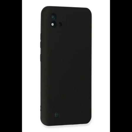 Realme C11 2021 Kılıf Nano içi Kadife Silikon - Siyah