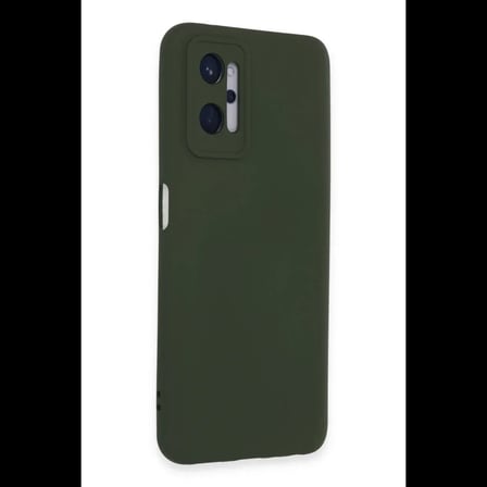 Realme 9i 4G Kılıf Nano içi Kadife Silikon - Koyu Yeşil