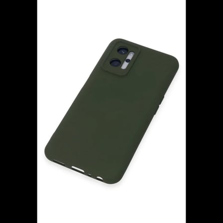 Realme 9i 4G Kılıf Nano içi Kadife Silikon - Koyu Yeşil