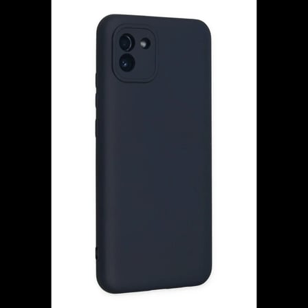 Samsung Galaxy A03 Kılıf Nano içi Kadife Silikon - Lacivert