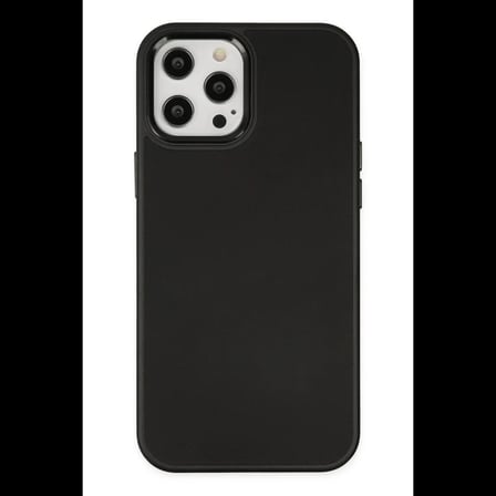 Apple iPhone 12 Pro Max Kılıf Asya Deri Silikon - Siyah