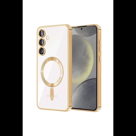 Samsung Galaxy S24 Kılıf Kross Magneticsafe Kapak - Gold