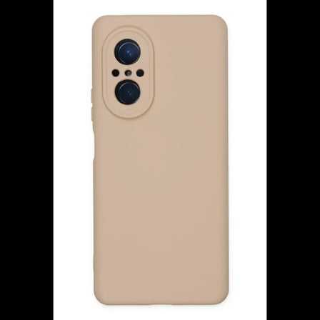 Huawei Nova 9 SE Kılıf Nano içi Kadife Silikon - Pudra