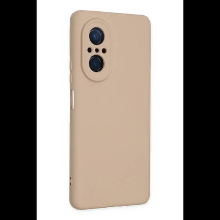 Huawei Nova 9 SE Kılıf Nano içi Kadife Silikon - Pudra