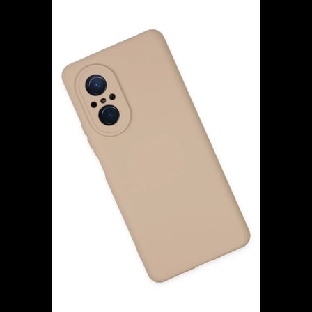 Huawei Nova 9 SE Kılıf Nano içi Kadife Silikon - Pudra