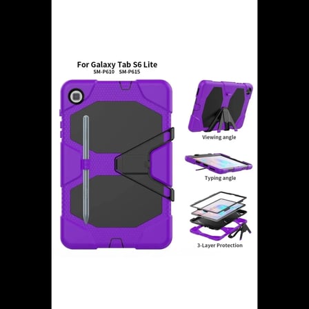 Samsung Galaxy P610 Tab S6 Lite 10.4 Kılıf Griffin Tablet Kapak - Mor