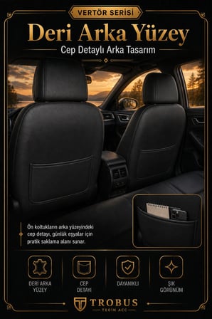 Dacia Duster 2010+ Uyumlu Vertör Serisi Ortopedik Tay Tüyü Siyah Beyaz Koltuk Kılıfı