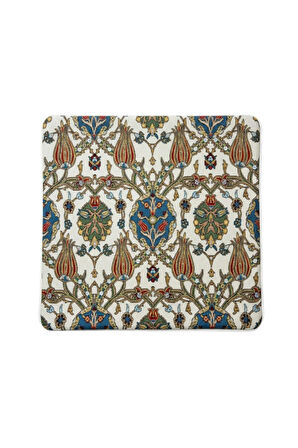  Jakarlı Dokuma Goblen Kırlent Kılıfı – 45x45 cm Biyeli ve Çift Taraflı Dekoratif Yastık