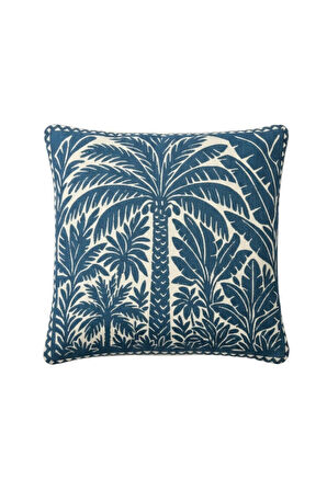 Jakarlı Dokuma Goblen Kırlent Kılıfı – 45x45 cm Biyeli ve Çift Taraflı Dekoratif Yastık