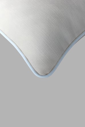 Kırlent Kılıfı 45x45 Su Geçirmez Outdoor Keten Beyaz Biyeli Tekne Bahçe Balkon