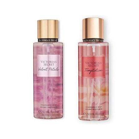 VICTORIA'S SECRET Velvet Petals-Temptation Vücut Spreyi İkili Set