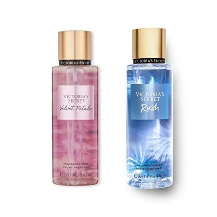 VICTORIA'S SECRET Velvet Petals-Rush Vücut Spreyi İkili Set