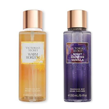 VICTORIA'S SECRET Warm Horizon-Night Glowing Vanilla Vücut Spreyi İkili Set