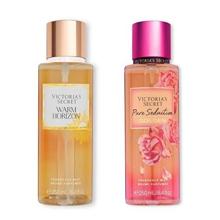 VICTORIA'S SECRET Warm Horizon-Pure Seduction Golden Vücut Spreyi İkili Set