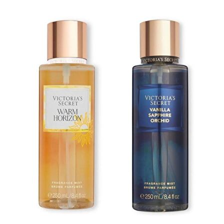 VICTORIA'S SECRET Warm Horizon-Vanilla Sapphire Orchid Vücut Spreyi İkili Set