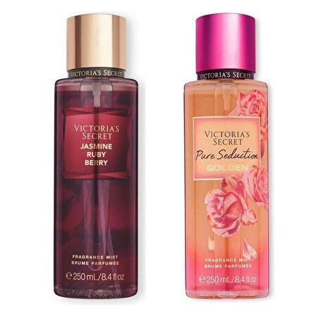 VICTORIA'S SECRET asmine Ruby Berry-Pure Seduction Golden Vücut Spreyi İkili Set