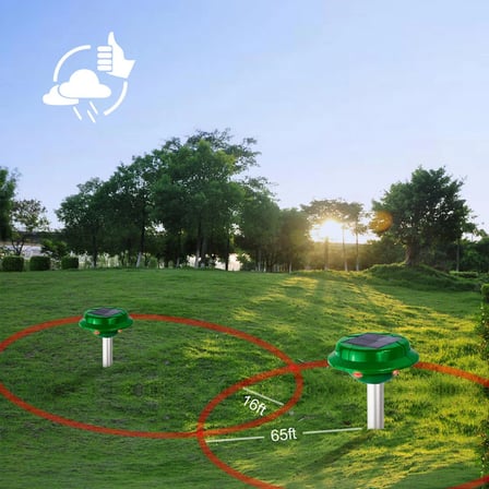 Peller Pro Solar Mole Gard Pro Güneş Enerjili Köstebek, Fare ve Yılan Kovucu