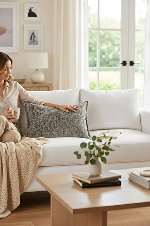  Kırlent İthal Kadife Kumaş - 35x50cm Yumuşak Dokulu Dekoratif Özel Tasarım Kırlent Kılıfı - S04