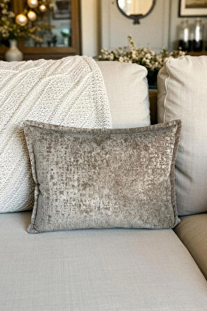 İthal Kadife Dekoratif Kırlent Kılıfı 35x50 cm – Yumuşak Dokulu Dikdörtgen Yastık ve Ev Aksesuarı