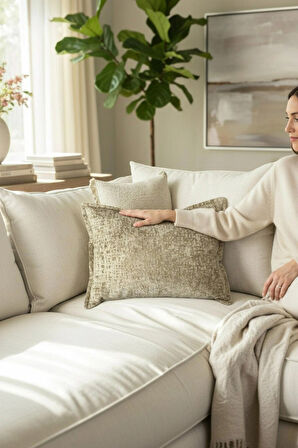  Kırlent İthal Kadife Kumaş - 35x50cm Yumuşak Dokulu Dekoratif Özel Tasarım Kırlent Kılıfı - S03