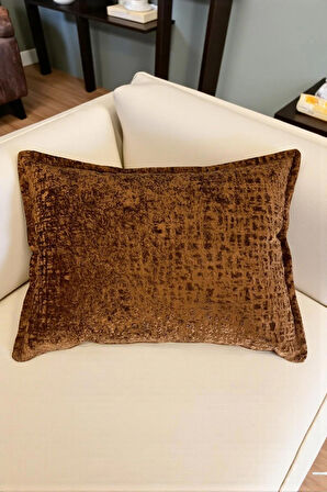 İthal Kadife Dekoratif Kırlent Kılıfı 35x50 cm – Yumuşak Dokulu Dikdörtgen Yastık ve Ev Aksesuarı