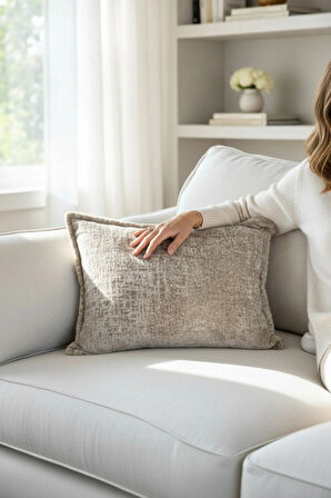   Kırlent İthal Kadife Kumaş - 35x50cm Yumuşak Dokulu Dekoratif Özel Tasarım Kırlent Kılıfı - S01