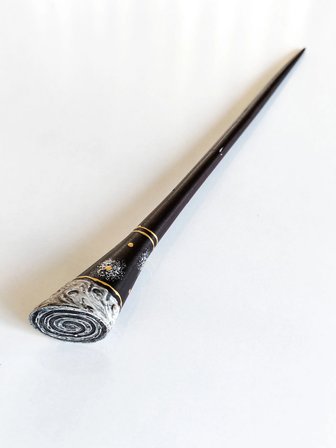 Spiral Dokulu Kokonat Saç Çubuğu