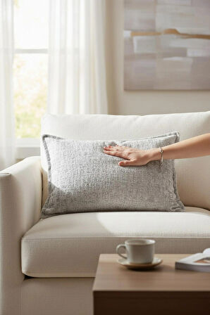 Kırlent İthal Kadife Kumaş 3'lü Set - Yumuşak Dokulu Dekoratif Özel Tasarım Kırlent Kılıfı - S09