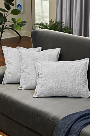 İthal Kadife Dekoratif 3'lü Kırlent Kılıfı Seti – Yumuşak Dokulu Dekoratif Yastık ve Ev Aksesuarı