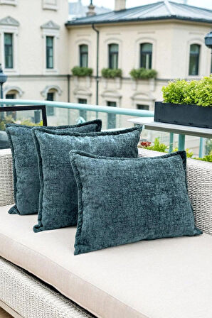 İthal Kadife Dekoratif 3'lü Kırlent Kılıfı Seti – Yumuşak Dokulu Dekoratif Yastık ve Ev Aksesuarı